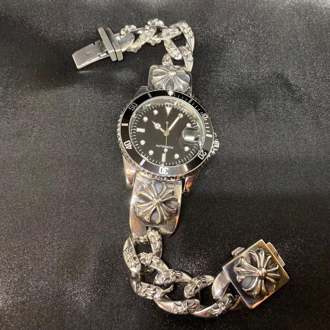 No Logo Breathe Watch Mechanical Automatic Mirror Black