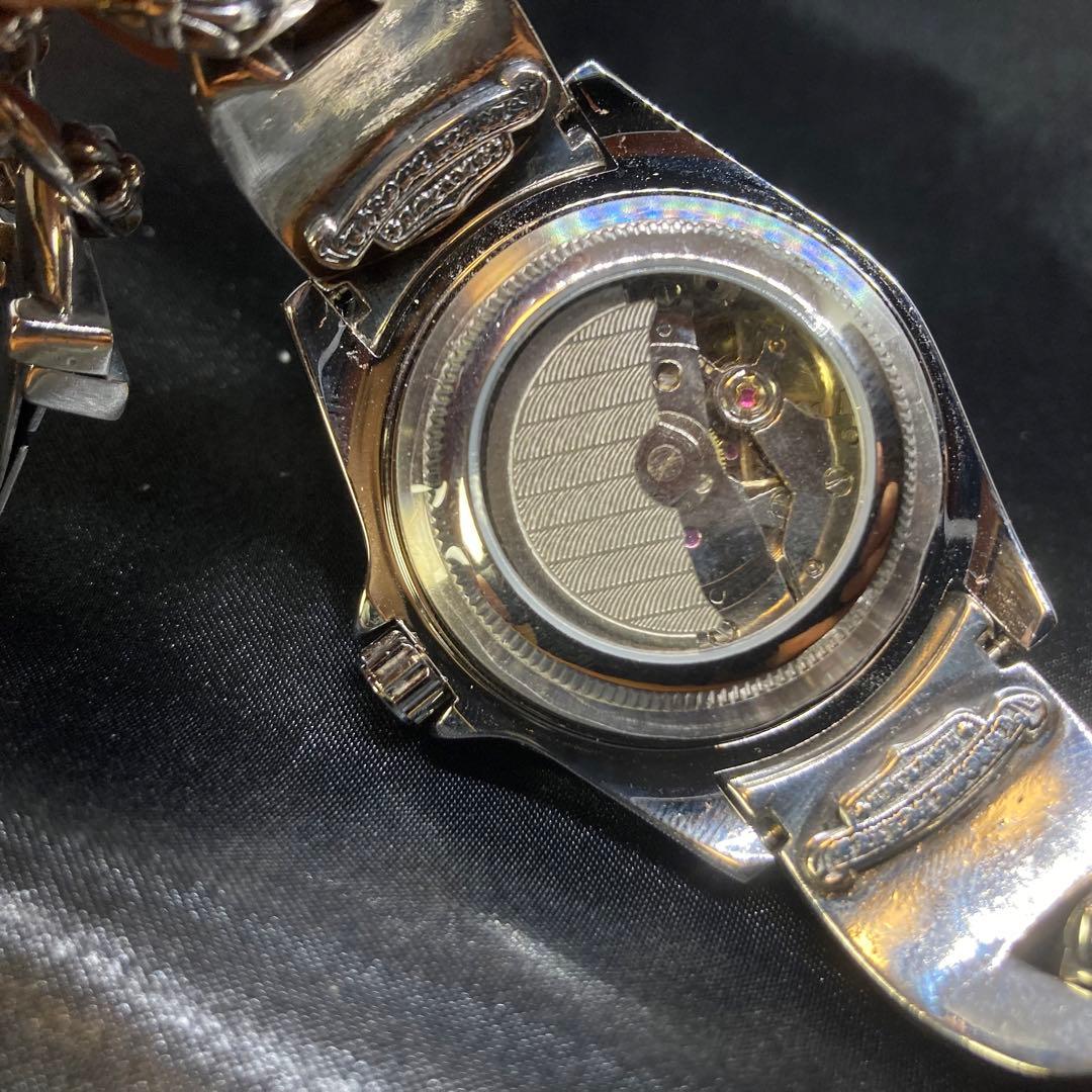 No Logo Breathe Watch Mechanical Automatic Mirror Black