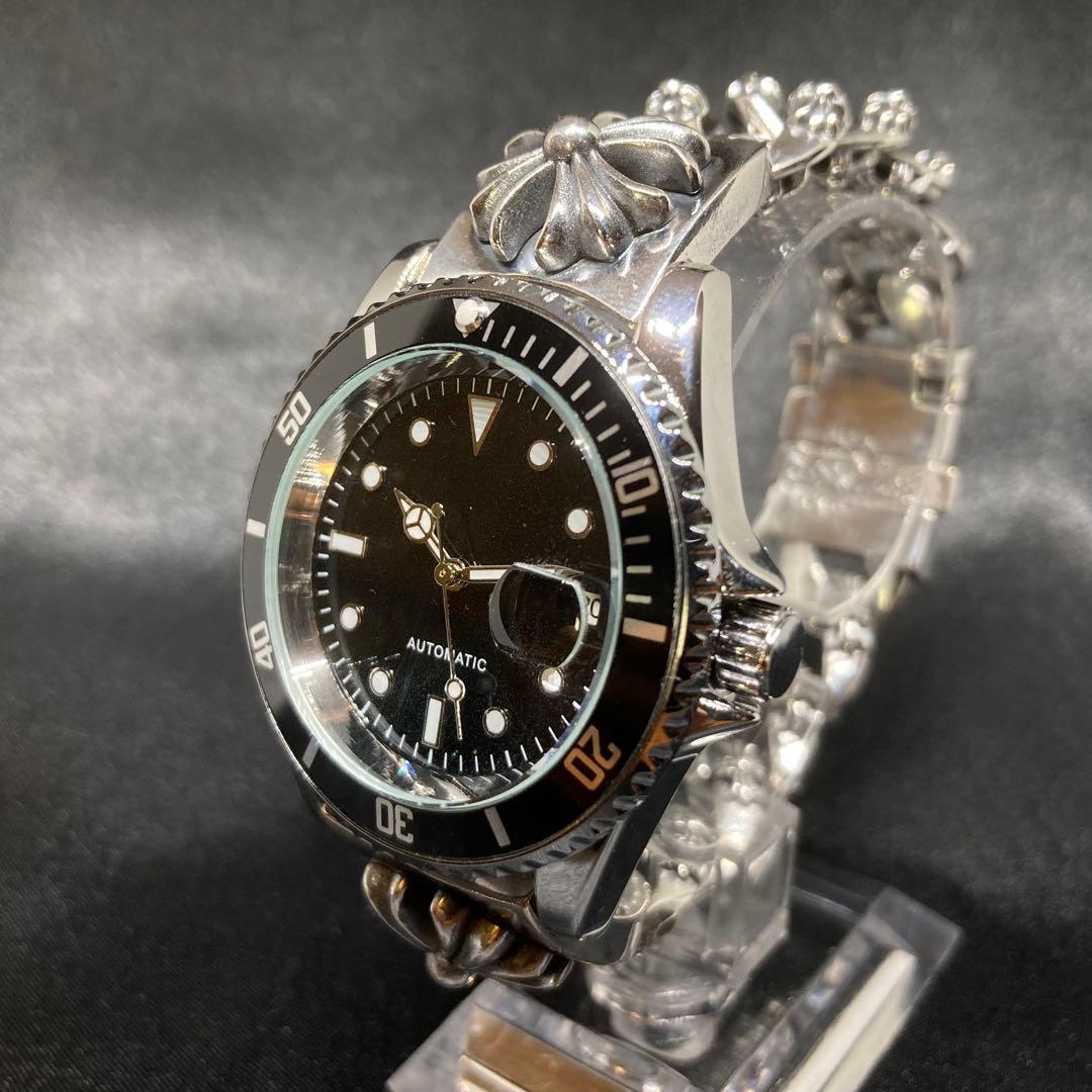 No Logo Breathe Watch Mechanical Automatic Mirror Black