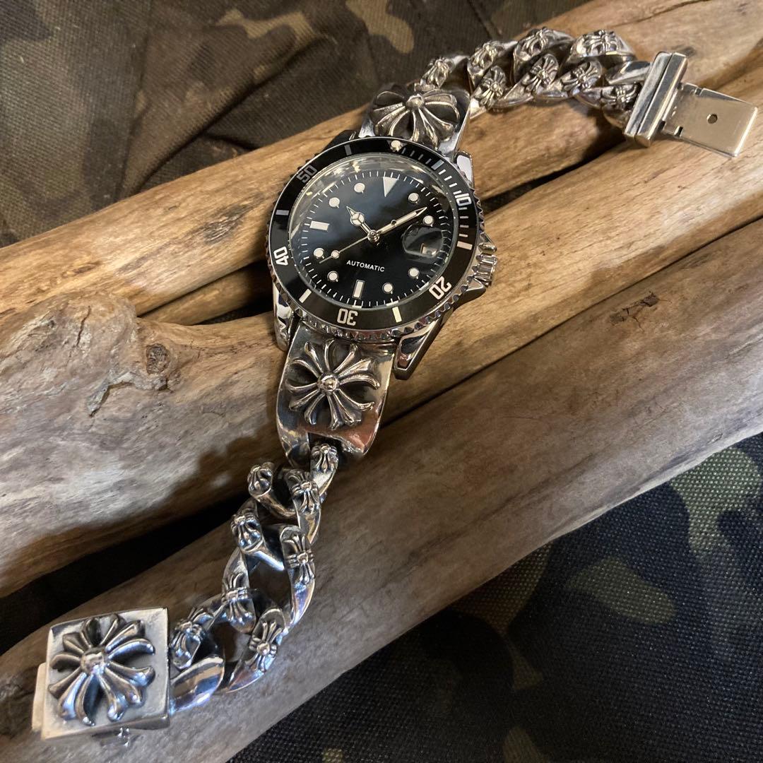 No Logo Breathe Watch Mechanical Automatic Mirror Black