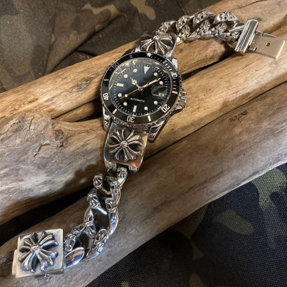 No Logo Breathe Watch Mechanical Automatic Mirror Black