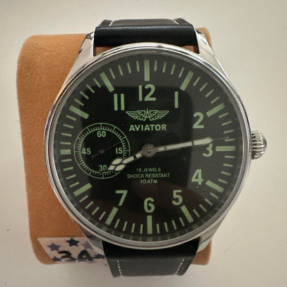 AVIATOR Automatic Winding Watch Skeleton 1980s