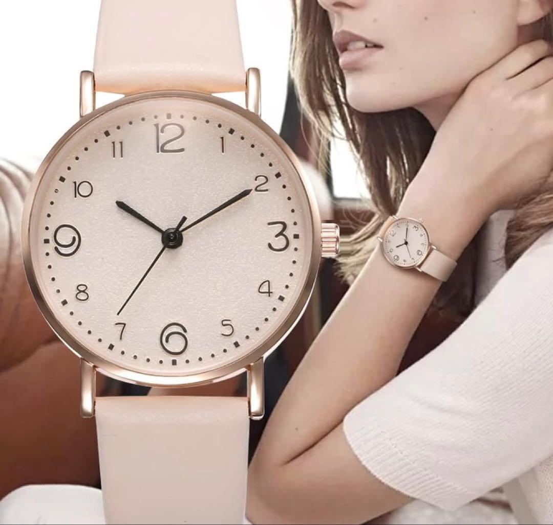 Lovely and Elegant Simple Watch Beige Ladies