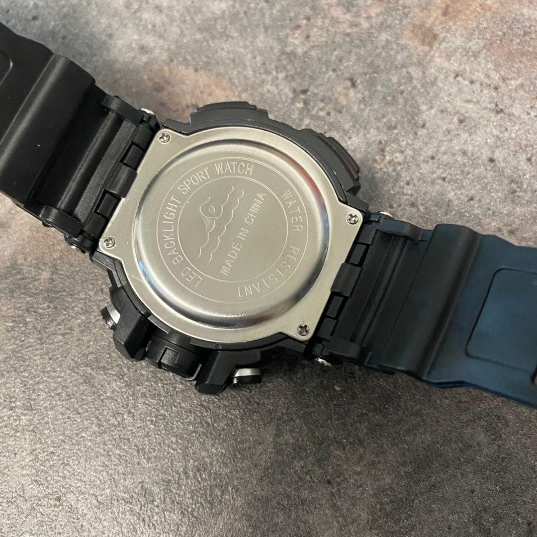 Unisex Digital Watch with Multiple Functions Silver/Black