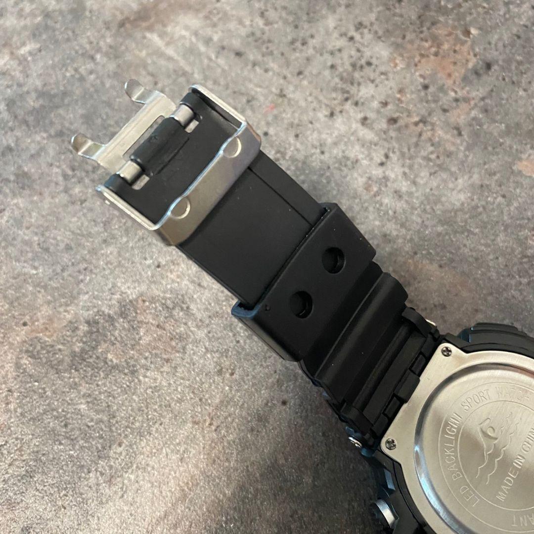 Unisex Digital Watch with Multiple Functions Silver/Black