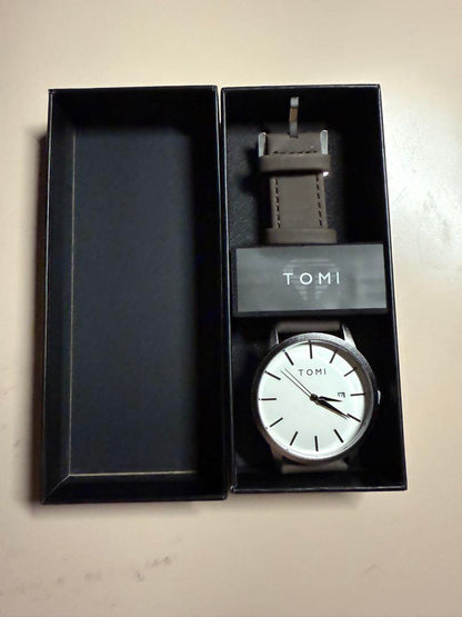 TOMI Analog Watch White
