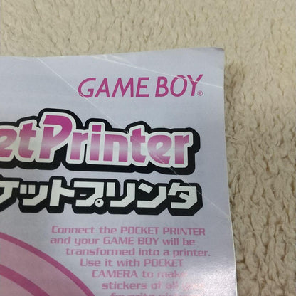 Game Boy Pocket Camera & Printer Set and User Manual