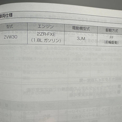 Toyota PRIUS# 30 Prius User Manual Toyota Prius Handling Management 201