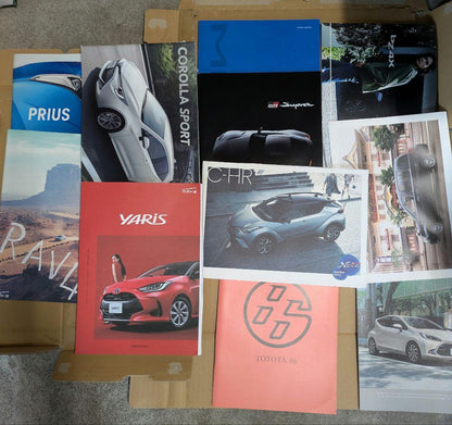 Toyota Car Catalogue Bulk Land Cruiser 86 Minivan SUV Coaster etc. 35 Titles
