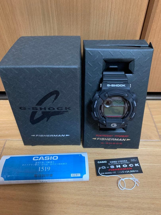 Unused G-SHOCK/DW-8600ZJ-1T  Main Black Fisherman