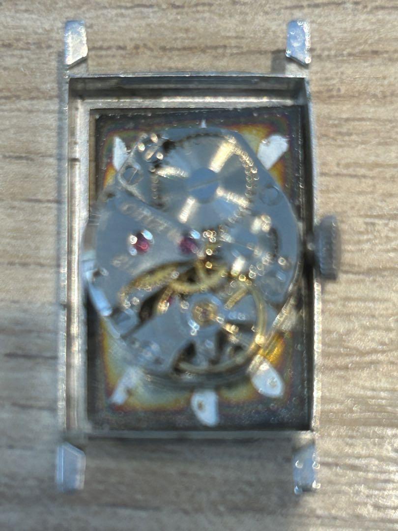 Silver Winding Watch Movement Visible
