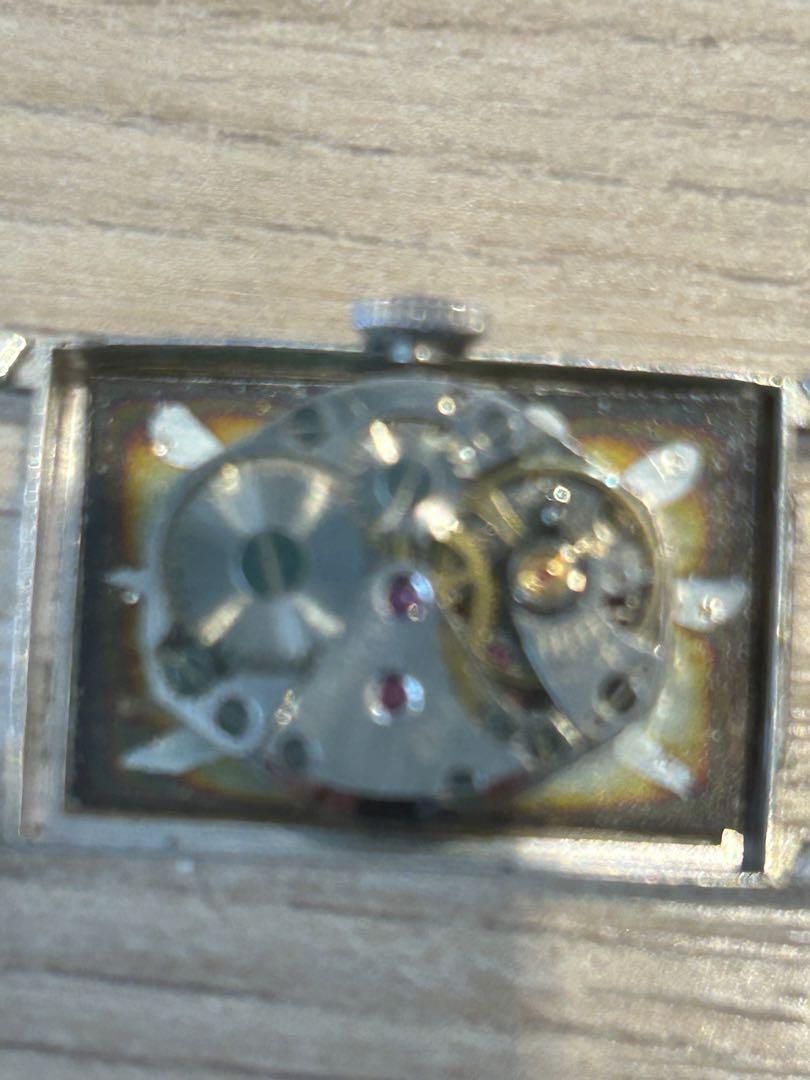 Silver Winding Watch Movement Visible
