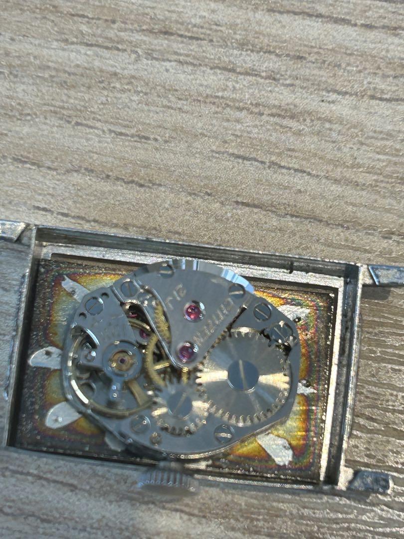 Silver Winding Watch Movement Visible