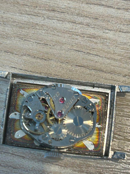 Silver Winding Watch Movement Visible