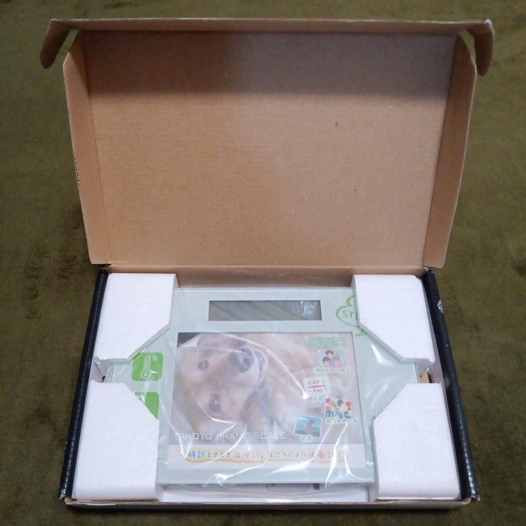 Photo Frame Scale with Weight, Clock, and Thermometer Measurement