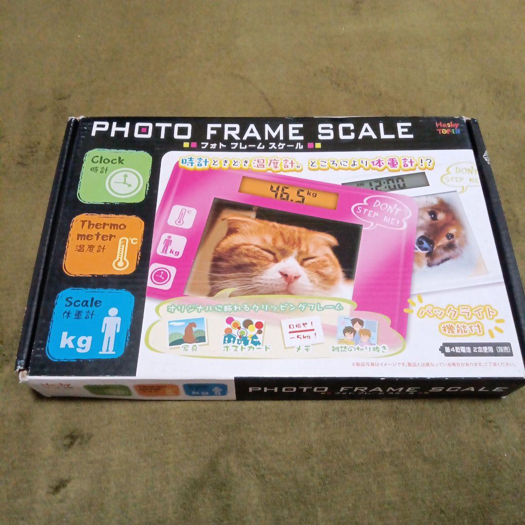 Photo Frame Scale with Weight, Clock, and Thermometer Measurement