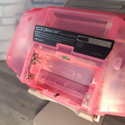 GBA Game Boy Advance Console IPS LCD v5 Clear Pink