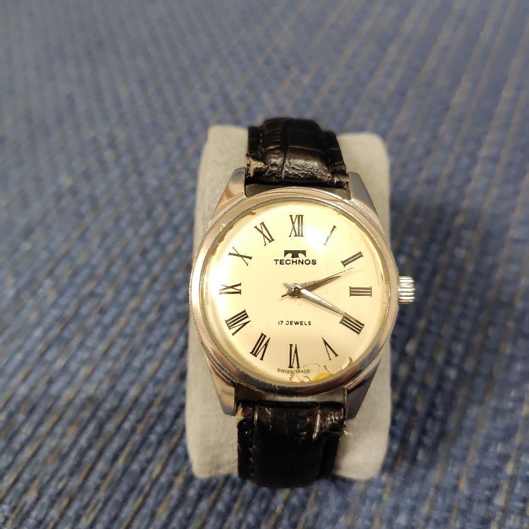 TECHNOS Hand-Wound Watch Ivory Dial