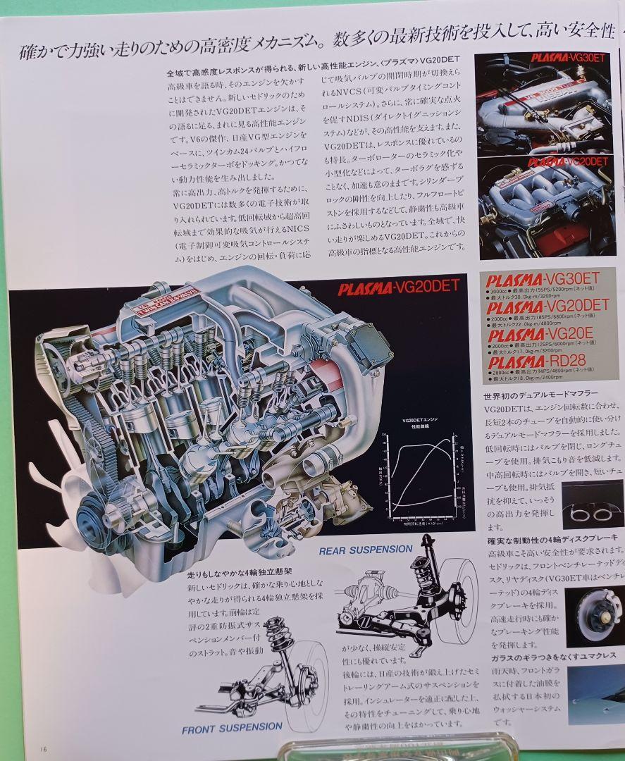 1987 Model Nissan Cedric 7th Generation Y31 Type Initial Catalog