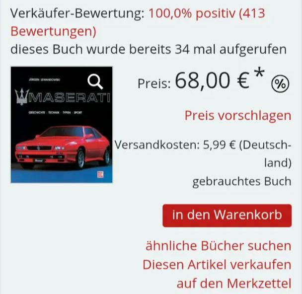 Maserati Western Old Book