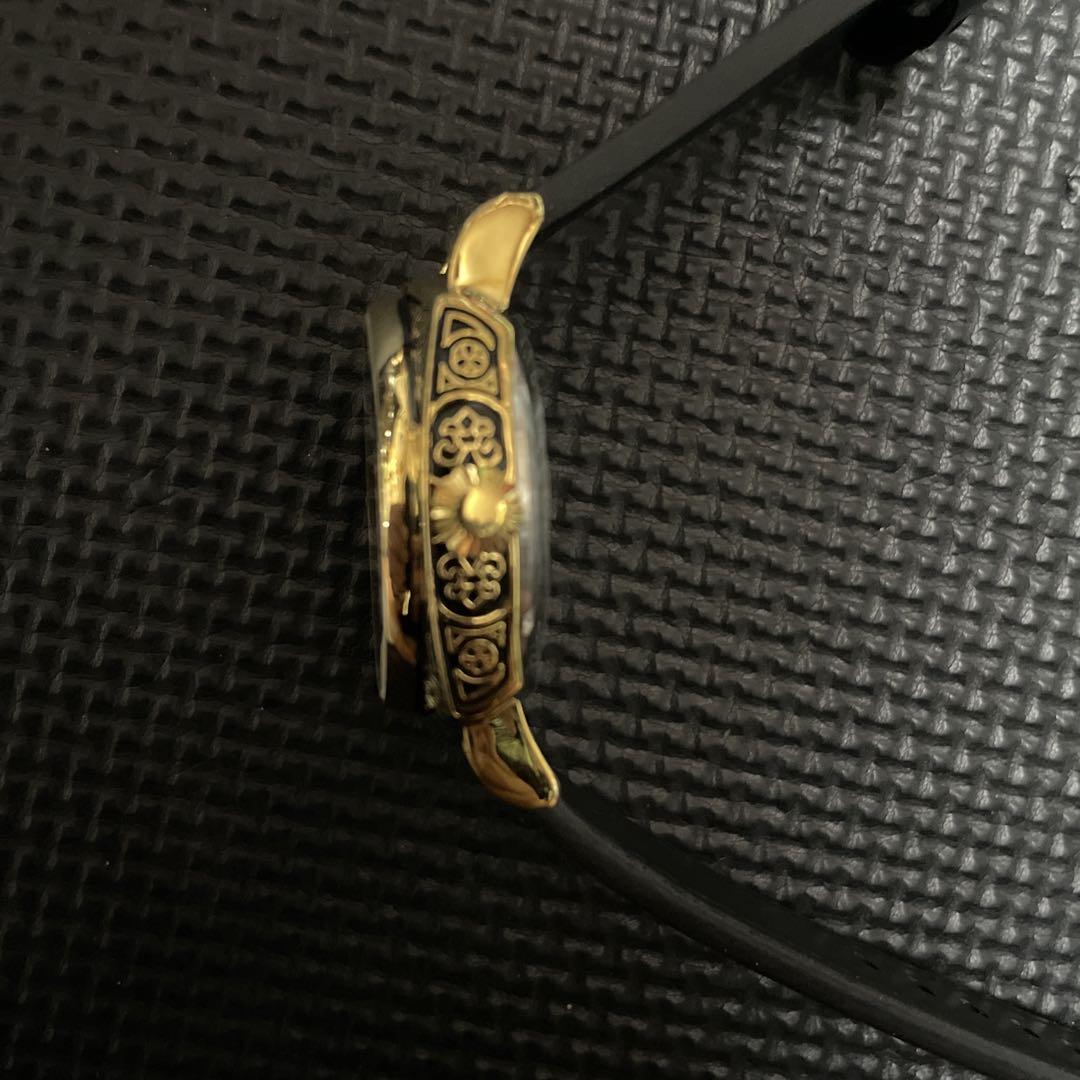 New Skeleton Winding Watch Gold Case