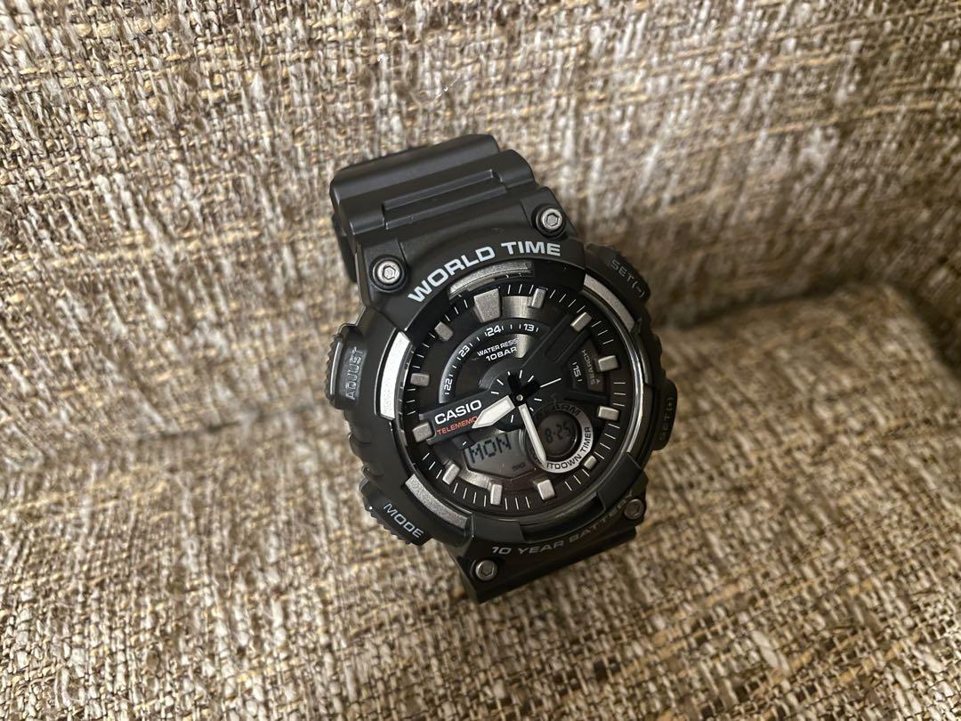 [Like New] Casio Wristwatch Black AEQ-110