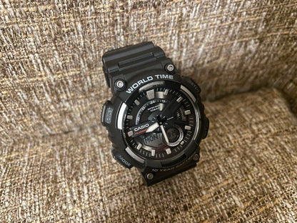 [Like New] Casio Wristwatch Black AEQ-110