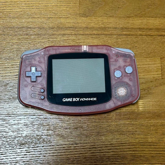 Nintendo Game Boy Advance Clear Pink Console + Box