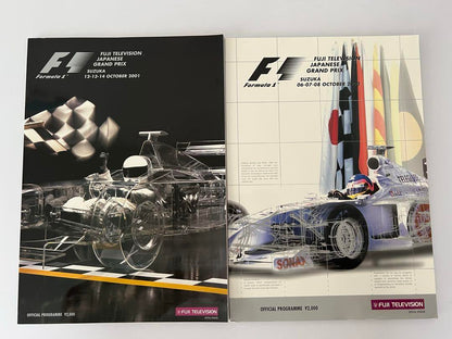 Official F1 Grand Prix Program 2000 & 2001 2-Volume Set