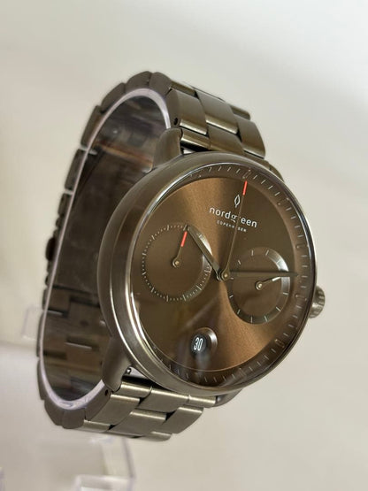 [Excellent Condition] Nordgreen Pioneer Gunmetal x Sunra Brown R7/10 Battery Replaced