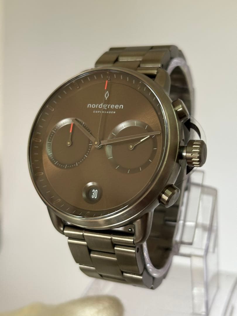 [Excellent Condition] Nordgreen Pioneer Gunmetal x Sunra Brown R7/10 Battery Replaced