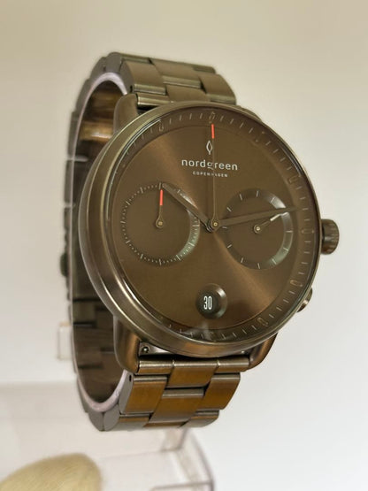 [Excellent Condition] Nordgreen Pioneer Gunmetal x Sunra Brown R7/10 Battery Replaced