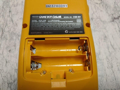 Yellow Game Boy Color with AC Adapter, Tested