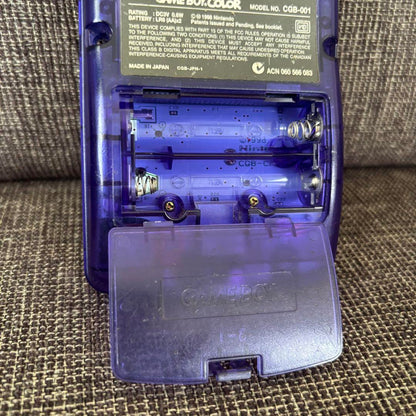 Game Boy Color Midnight Blue Console Nintendo Charger