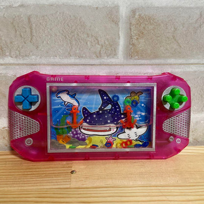 Yellow Portable Game Machine with Battery, Water Game 2 Pieces