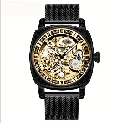 New Unworn Avangard Men's Watch Automatic Watch Black and Gold Design