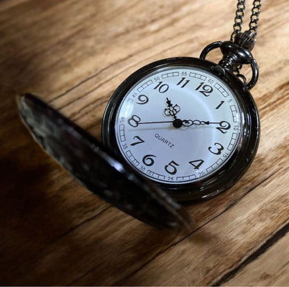 Octopus Pocket Watch Black New Unworn Necklace Unique Tako