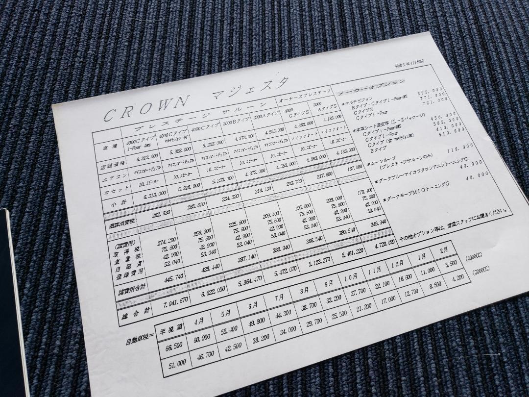 MAJESTA Catalog & Price List