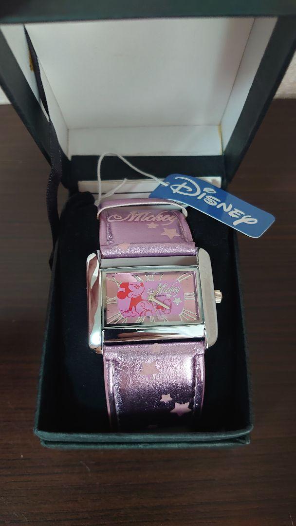 Mickey Watch Silver and Purple Set