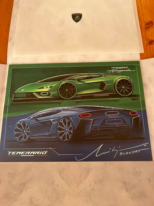 Lamborghini Téméraire Poster Illustration