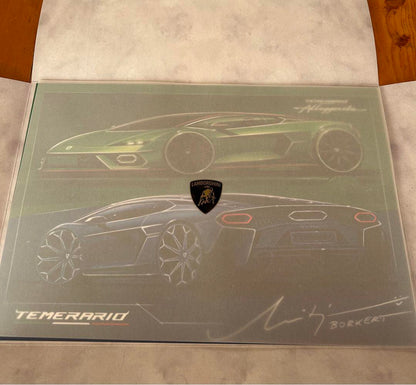Lamborghini Téméraire Poster Illustration