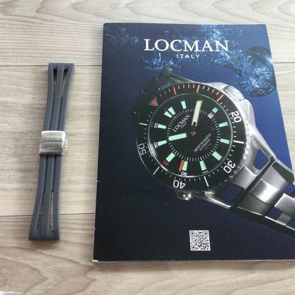 LOCMAN Genuine Rubber Strap Gray