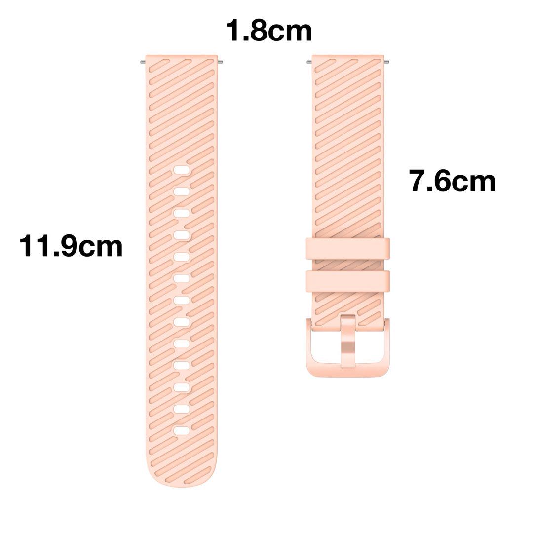 New Pink Silicone Watch Strap 1.8cm No Tools Required Lightweight