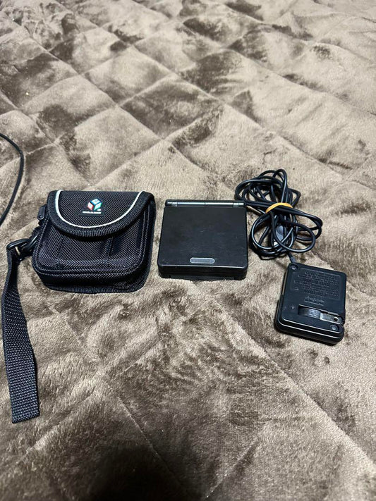 Nintendo Game Boy Advance SP Black AC Adapter Included