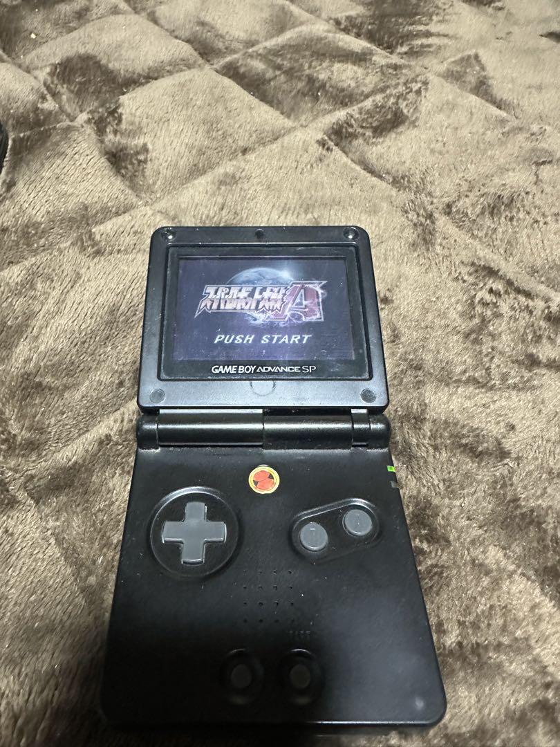 Nintendo Game Boy Advance SP Black AC Adapter Included