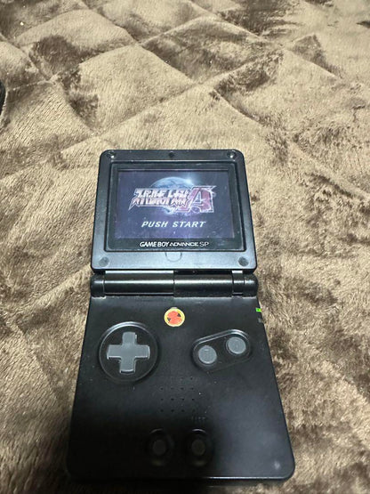Nintendo Game Boy Advance SP Black AC Adapter Included