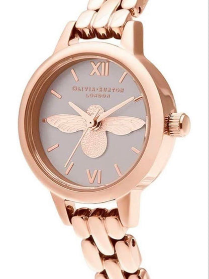 New Olivia Burton Rose Gold Bee Watch