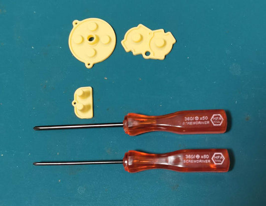 Game Boy Advance Button Replacement Kit Yellow