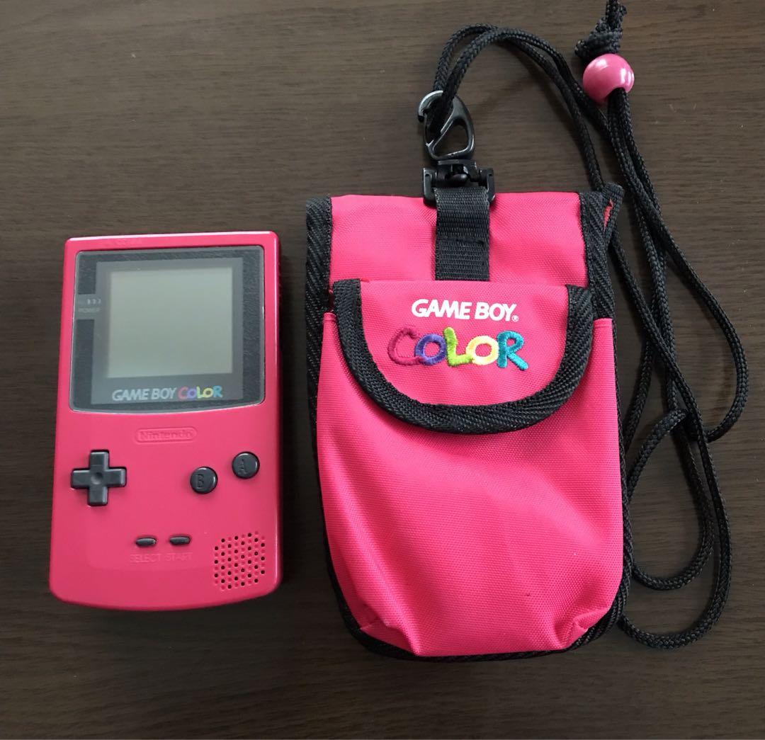 Game Boy Color (Red), case included
