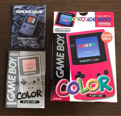 Game Boy Color (Red), case included